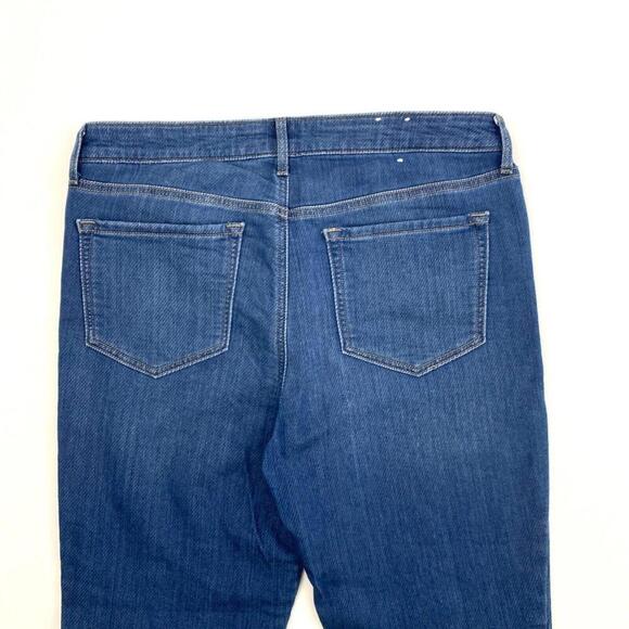 Old Navy Rockstar Mid Rise Skinny Women's size 12 Slight Pinstripe  Denim jeans - Picture 2 of 4